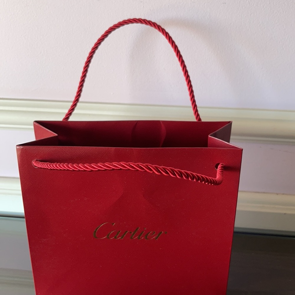 Cartier shopping bag & ring box - Picture 7 of 8